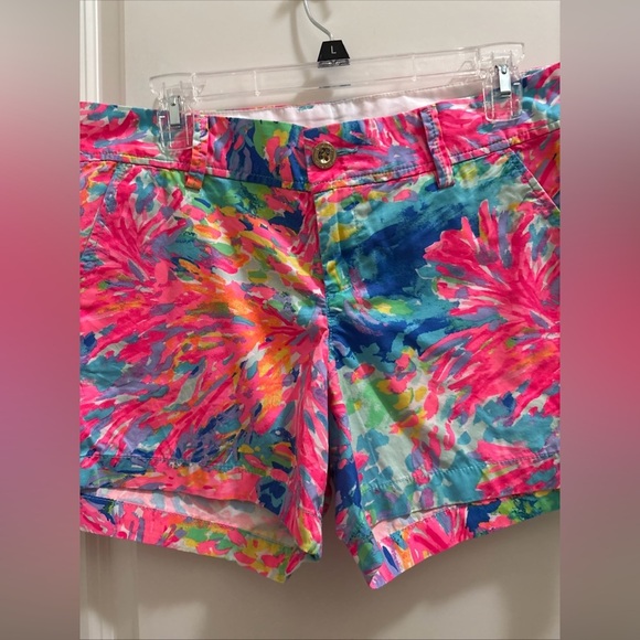 Lilly Pulitzer The Callahan Shorts Sz 8 5" Inseam Palm Beach Coral Abstract - Picture 2 of 5
